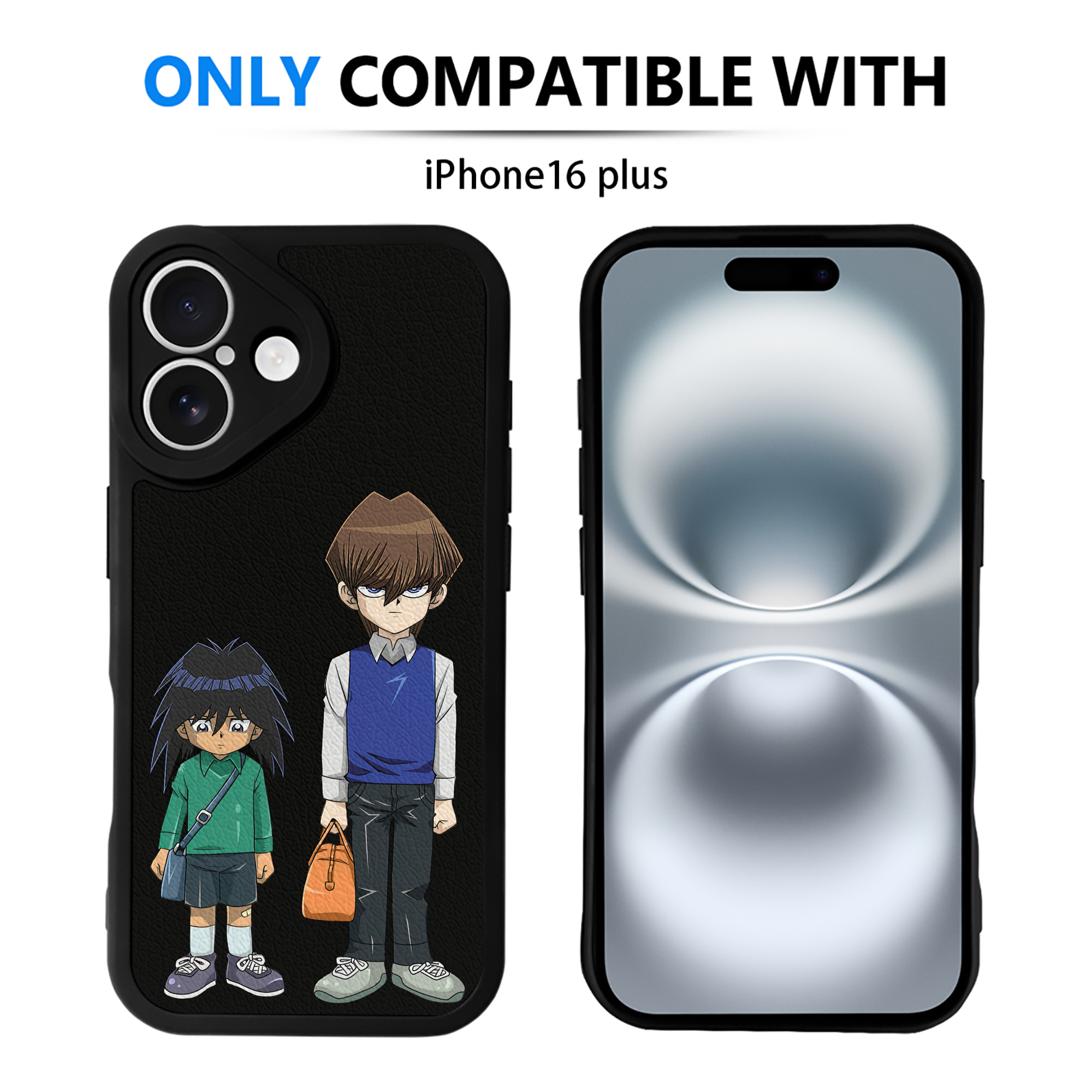 遊☆戯☆王 Yu-Gi-Oh! 【iPhone 16シリーズ対応】シリコンスマホケース（レザー調） 材質：シリコン